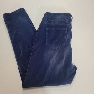 Soft surroundings size medium blue pants. Feels like Suede or felt.